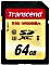 Transcend R95/W60 SDXC 64GB, UHS-I U3, Class 10 (TS64GSDU3)