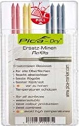 Pica-Marker Dry Ersatzminen-Set Multi-Use Colormix, 8er-Set