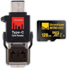 Strontium Nitro 466x R70 microSDXC 128GB Kit, UHS-I U1, Class 10
