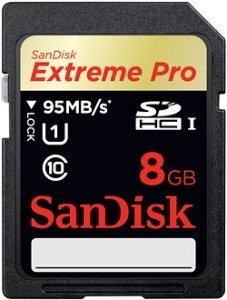 SanDisk Extreme PRO R95/W90 SDHC 8GB, UHS-I, Class 10