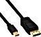InLine DisplayPort/mini DisplayPort 1.2 przewód czarny, 0.3m Vorschaubild
