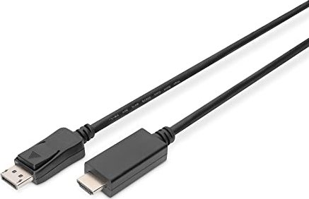 Digitus DisplayPort 1.2/HDMI 2.0 kabel przejściówka czarny, 2m