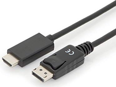 Digitus DisplayPort 1.2/HDMI 2.0 kabel przejściówka czarny, 3m
