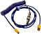 Ducky Premicord przewód spiralny USB-C na USB-A, 1.8m, Horizon niebieski/&#380;ó&#322;ty (DKCC-HZCNC1)