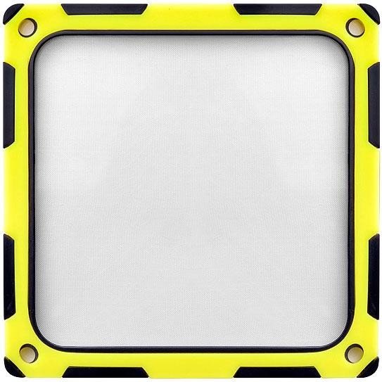 SilverStone FF124BY czarny/żółty, filtr przeciwkurzowy 120x120mm kwadratowy