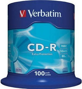 Verbatim Extra Protection CD-R 80min/700MB 52x, 100er Spindel