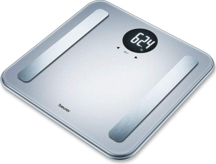 Beurer BF 198 electronic body analyser scale silver
