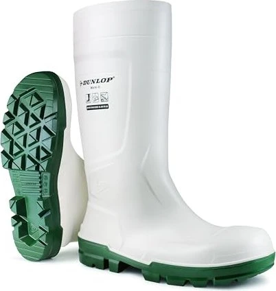 Bottes De Sécurité Dunlop Work-It S4 – S4 SRC, Blanc, Imperméables PVC, Semelle Anti-Huile