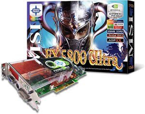 MSI MS-8904 FX5800 Ultra-TD8X, GeForceFX 5800 Ultra, 128MB DDR2, DVI, TV-out