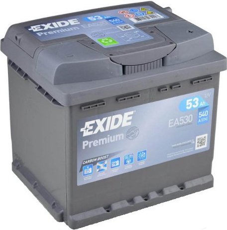 EXIDE EA530 Premium Carbon Boost 53Ah 540A+10g Pol-Fett EA530