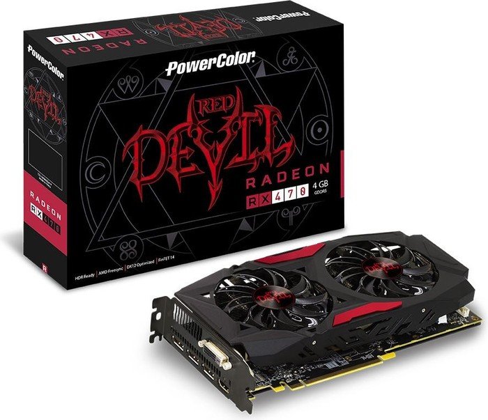 PowerColor Red Devil Radeon RX 470, 4GB GDDR5, DVI, HDMI, 3x DP (AXRX 470 4GBD5-3DH/OC)