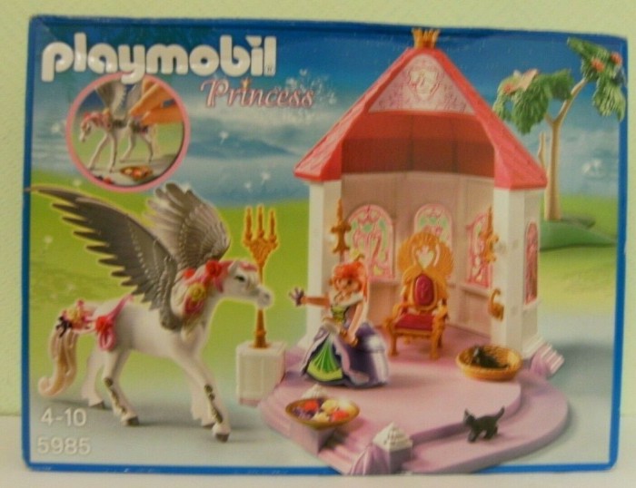 Playmobil 5985 Princess Prinzessinnen Pavillon mit Pegasus mit Figuren 