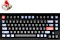Keychron Q1 QMK Custom, 75%, carbon Black, LEDs RGB, Gateron phantom RED, USB, US