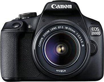 Canon EOS 2000D mit Objektiv EF-S 18-55mm 3.5-5.6 III