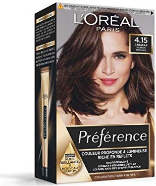 L'Oréal Récital Préférence Haarfarbe 4.15 intensives tiefes braun