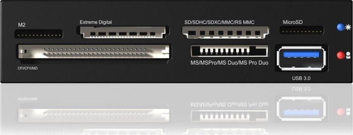 RaidSonic Icy Box IB-865-B Multi-slot-Czytniki kart pamięci, USB 3.0 19-Pin nasadki [wtyczka]