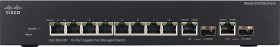 Cisco SG300 Desktop Gigabit Managed Switch, 8x RJ-45, 2x RJ-45/SFP, 62W PoE