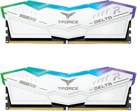 TeamGroup T-Force DELTA RGB biały DIMM Kit 32GB, DDR5-6200, CL38-38-38-78, on-die ECC
