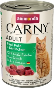 animonda Carny Adult Rind, Pute und Kaninchen 4.8kg (12x400g)