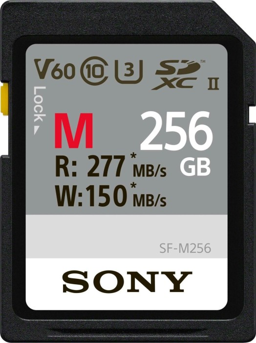 Sony SF-M Series R277/W150 SDXC 256GB, UHS-II U3, Class 10