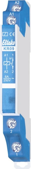 Eltako KR09-230V Koppelrelais – 1 Schließer, 6 A / 250 V, 9 Mm Breit, Hybrid-Technik, LED-Anzeige, Ohne Standby-Verlust