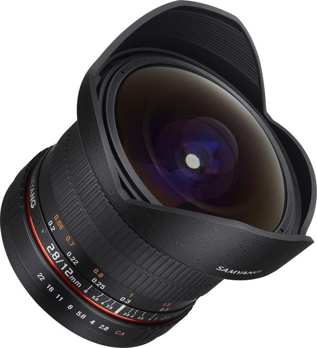 Samyang 12mm 2.8 ED AS NCS rybie oko do Canon EF czarny