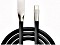Felixx Premium Daten-/Ladekabel Flachband mit USB Typ-C Anschluss 3.0m schwarz (DC-FL3M-TC)
