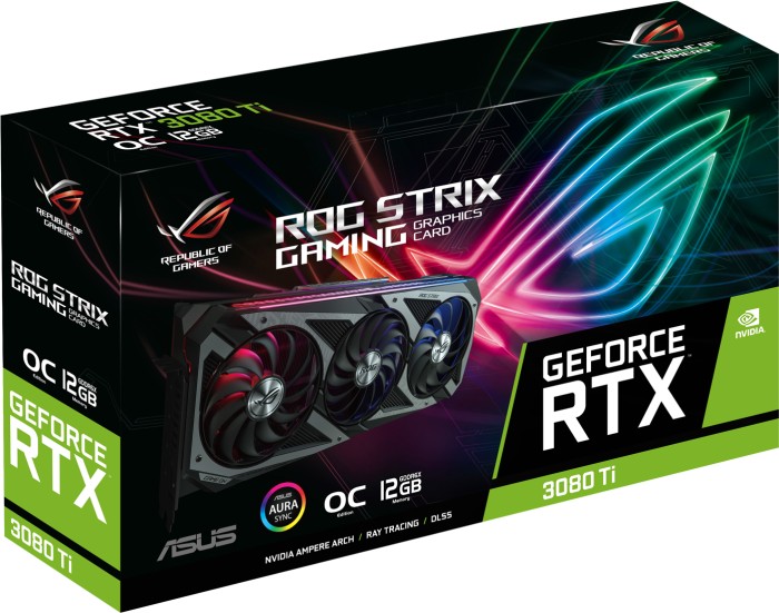 ASUS ROG Strix GeForce RTX 3080 Ti OC, ROG-STRIX-RTX3080TI-O12G-GAMING, 12GB GDDR6X, 2x HDMI, 3x DP