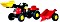 rolly toys rollyKid-X pedał-Tractor with przód Loader and Trailer czerwony (023127)