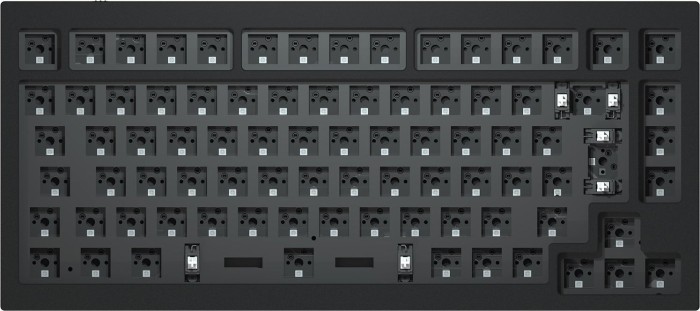 Keychron Q1 QMK Custom, 75% Layout, Barebone Tastatur, Carbon Black, ISO