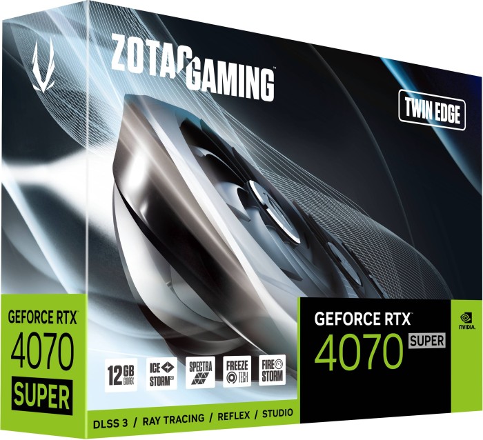 Zotac Gaming GeForce RTX 4070 SUPER Twin Edge, 12GB GDDR6X, HDMI, 3x DP