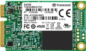 Transcend Industrial MSA370I 64GB, mSATA (TS64GMSA370I)
