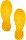 Durable Bodenmarkierung stopa, żółty, 10 sztuk (172704)