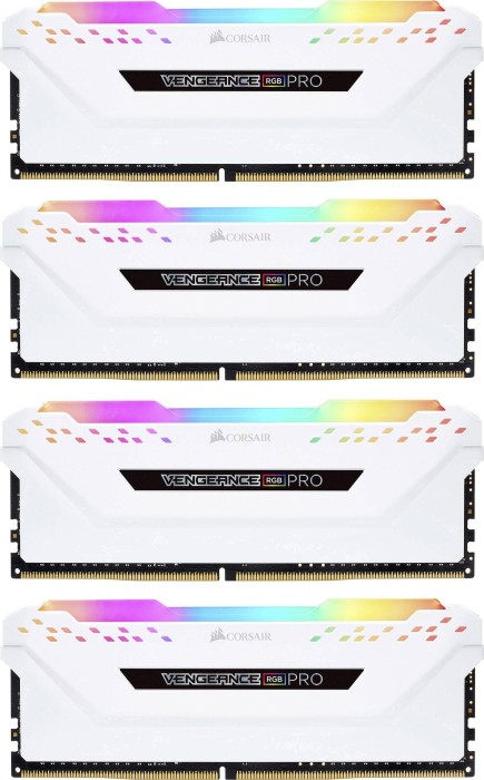 Corsair Vengeance RGB PRO weiß DIMM Kit 32GB, DDR4-3200, CL16-18-18-36