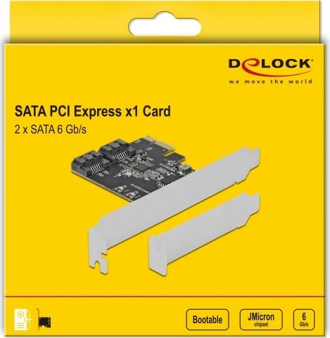 DeLOCK 2x SATA 6Gb/s, PCIe 3.0 x1