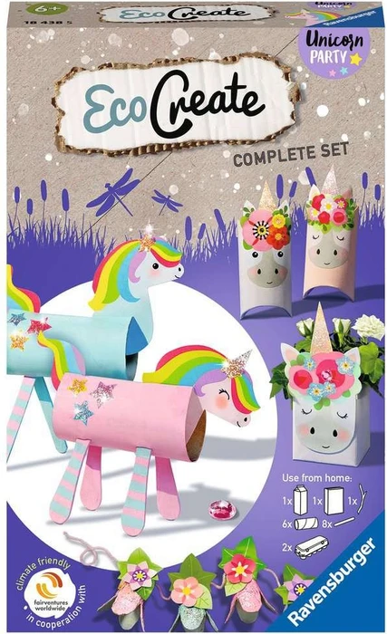Ravensburger EcoCreate Safari – Bastelset Für Kinder Ab 6, Upcycling Mit Verpackungen