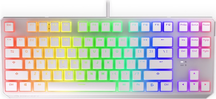 ENDORFY Thock TKL Pudding Onyx White Red – keyboard – white milky-white (keycaps) – Tastaturen – US-Englisch – Weiss