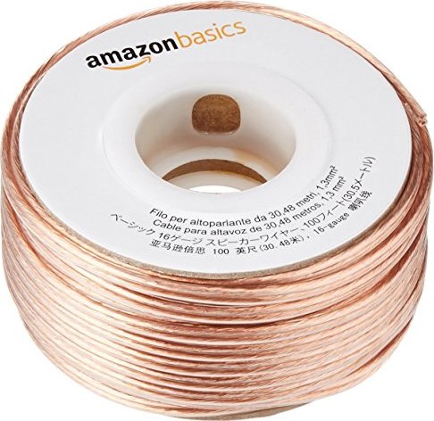 AmazonBasics przewód głośnikowy 1.3mm²/16 Gauge, 30.4m