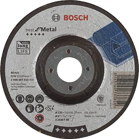 Bosch Professional A2430TBF Best for Metal tarcza szlifująca 125x7mm, sztuk 1