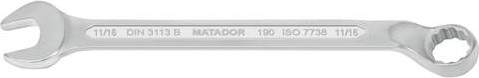 Matador 0190 calowe klucz płaski oczkowy 11/16"x250mm