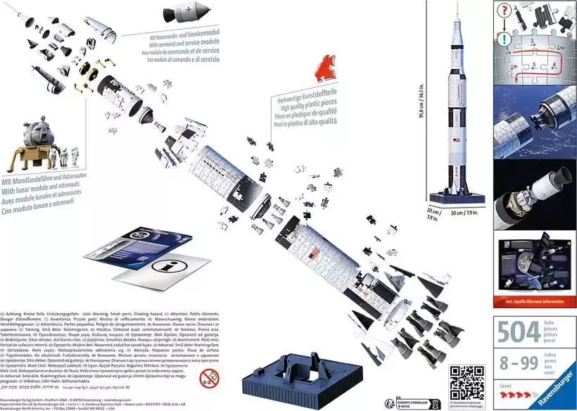 Ravensburger Puzzle Apollo Saturn V Rakete ab € 43,87 (2024)