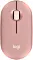 Logitech M350s Pebble Mouse 2 różowy, Logi Bolt, USB/Bluetooth (910-007014)