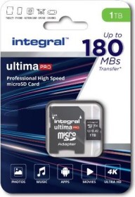 Integral ultima PRO R180/W150 microSDXC 512GB Kit, UHS-I U3, A2, Class 10