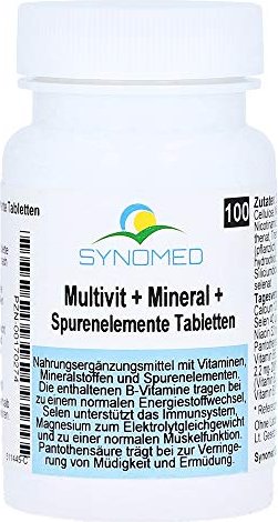 Synomed Multivit + Mineral + Spurenelemente Tabletten, 100 Stück