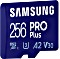 Samsung PRO Plus R160/W120 microSDXC 256GB USB-Kit, UHS-I U3, A2, Class 10 Vorschaubild