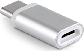 MLine Adapter Micro USB auf USB C silber