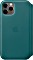 Apple Leder Folio Case für iPhone 11 Pro pfauenblau (MY1M2ZM/A)