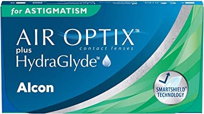 Alcon Air Optix Plus Hydraglyde for Astigmatism, +0.00 Dioptrien, 3er-Pack