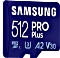 Samsung PRO Plus R160/W120 microSDXC 512GB USB-Kit, UHS-I U3, A2, Class 10 Vorschaubild