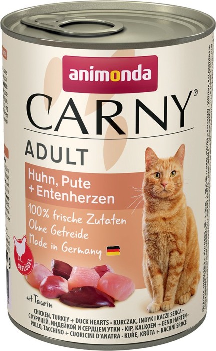 animonda Carny Huhn, Pute und Entenherzen 400g